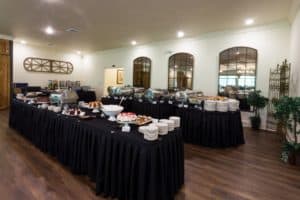 Catering and banquet buffet.